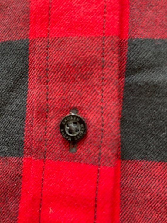 Lauren Ralph Lauren Buffalo Plaid Shirt With Bullion Patch Size PL - Picture 5 of 7
